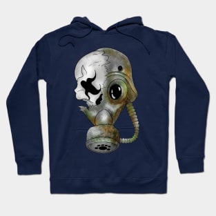 Tattoo Style - Rusty Soldier Skull Hoodie